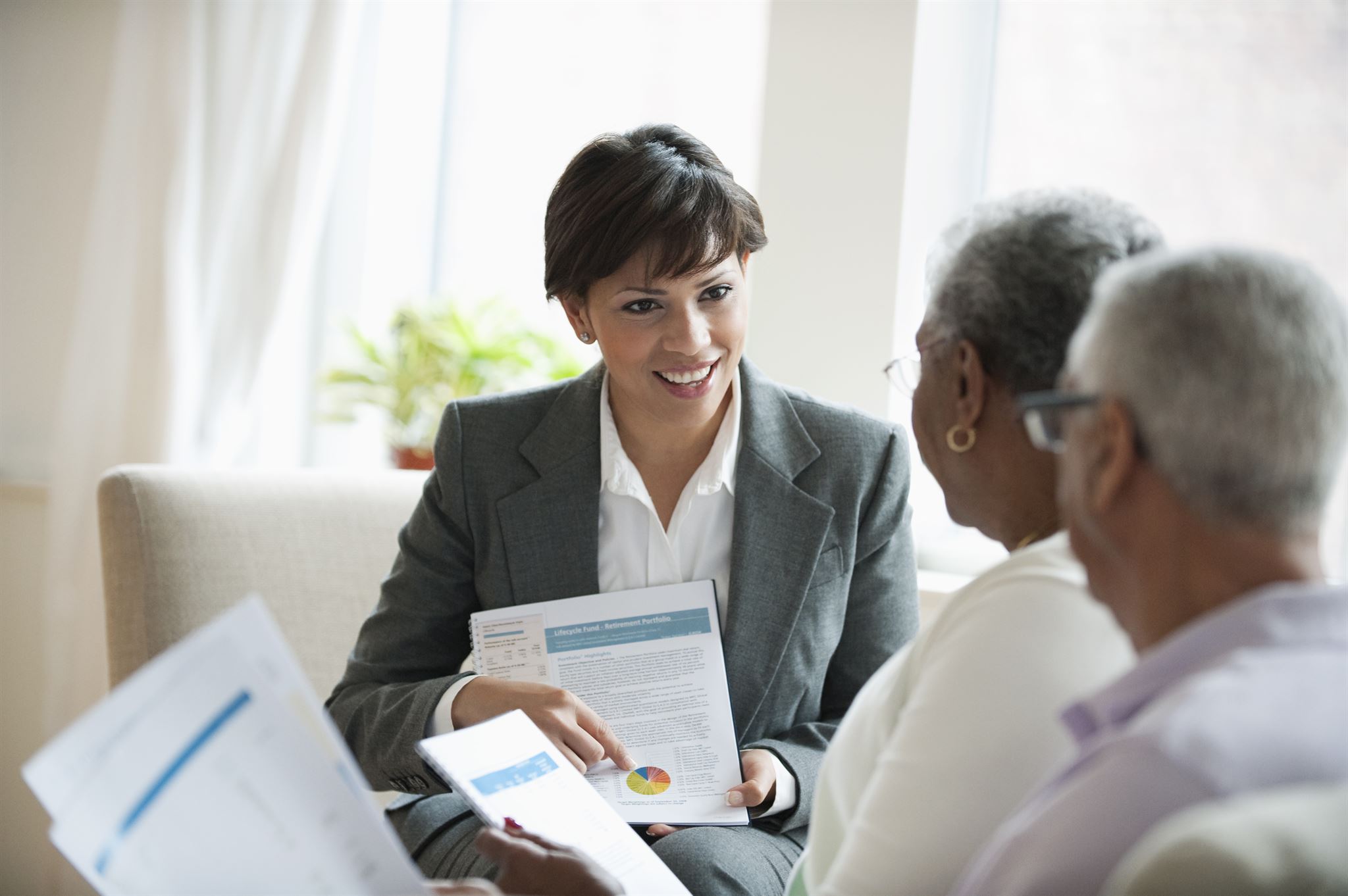 Human resources manager reviewing employee contracts
